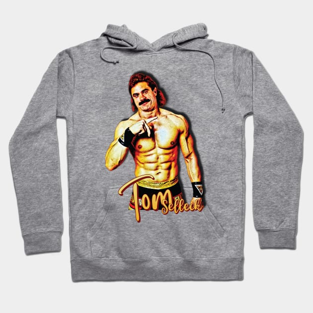 Sexy Tom Selleck // Retro Design Hoodie by Trendsdk